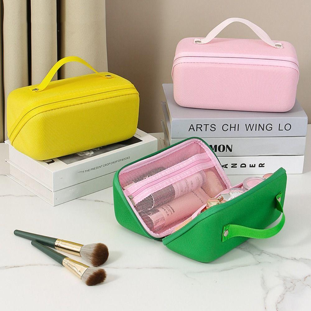 EVA Handheld Cosmetic Bag Solid Color Toiletry Storage Bag Cute Makeup Pouch Women/Girls зелений
EVA Handheld Cosmetic Bag Solid Color Toiletry Storage Bag Cute Makeup Pouch Women/Girls зелений