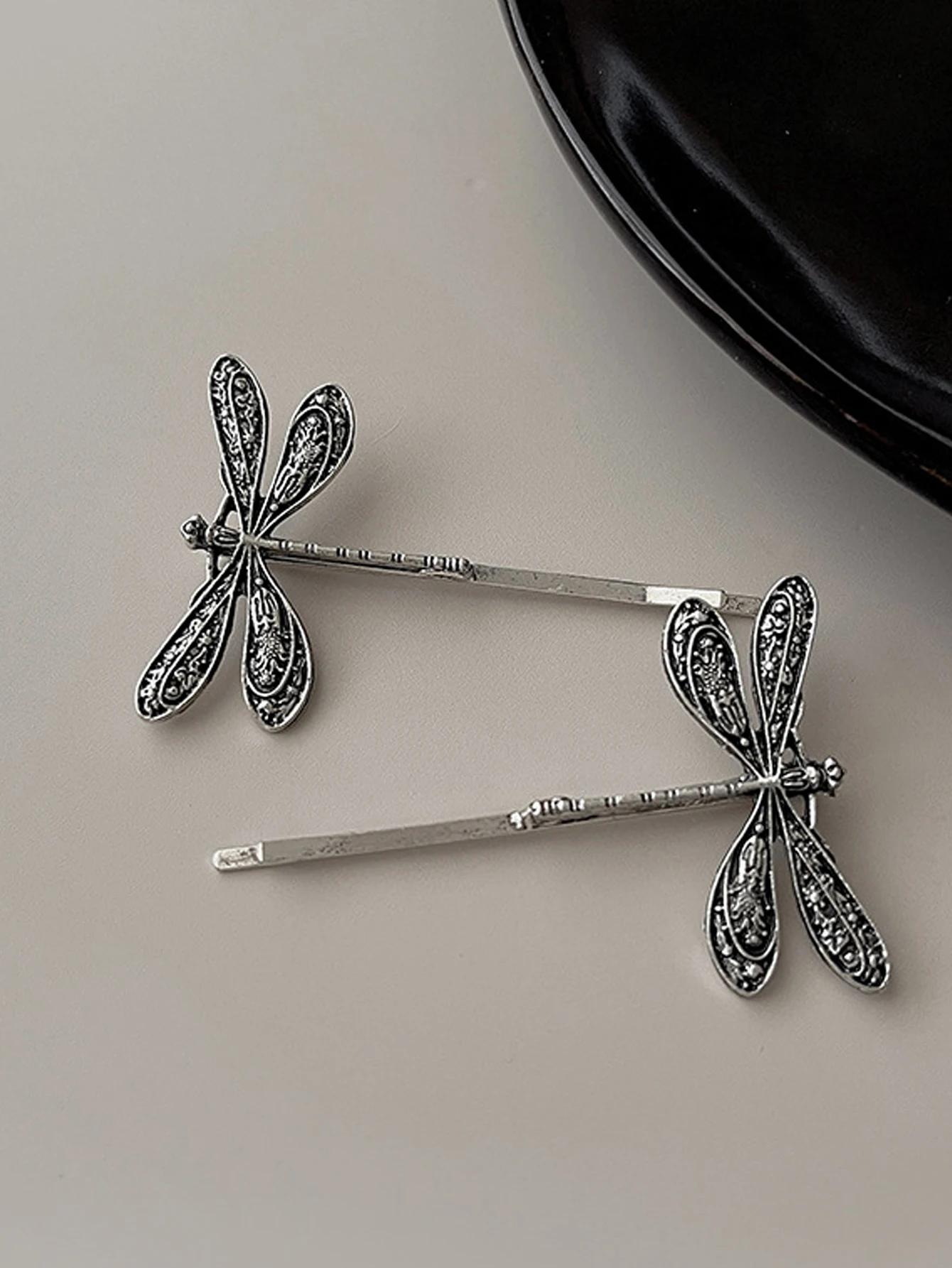 2Pcs/Set Fashion Vintage Dragonfly Barrettes Hairpin Hair Clips For Women Girls Headwear Bangs Side Hair Accessories
2Pcs/Set Fashion Vintage Dragonfly Barrettes Hairpin Hair Clips For Women Girls Headwear Bangs Side Hair Accessories