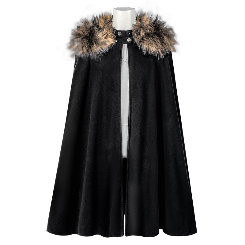 Men s Vintage Woolen Halloween Steampunk Fur Collar Cloak Cape L
Men s Vintage Woolen Halloween Steampunk Fur Collar Cloak Cape L