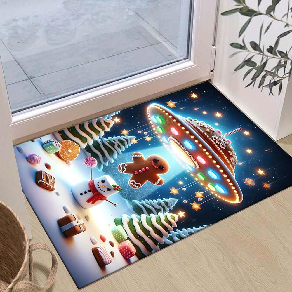 1pc Spaceship and Gingerbread Man and Snowman Area Rug, Slip-Resistant, Easy-Clean, Stain-Resistant, Perfect for Cozy Living Rooms, Bedrooms 60cm by 90cm
1pc Spaceship and Gingerbread Man and Snowman Area Rug, Slip-Resistant, Easy-Clean, Stain-Resistant, Perfect for Cozy Living Rooms, Bedrooms 60cm by 90cm