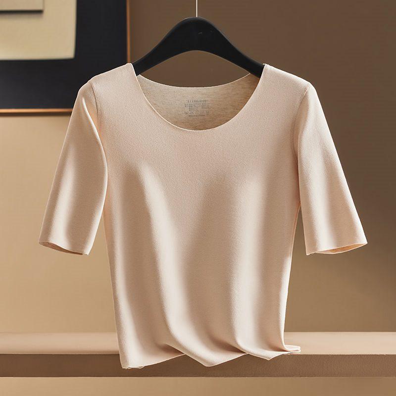 Women s Autumn/Winter Seamless Short-Sleeve T-shirt, Mid-Sleeve Velvet Base Layer, Warm Underwear Top 2XL бежевый
Women s Autumn/Winter Seamless Short-Sleeve T-shirt, Mid-Sleeve Velvet Base Layer, Warm Underwear Top 2XL бежевый