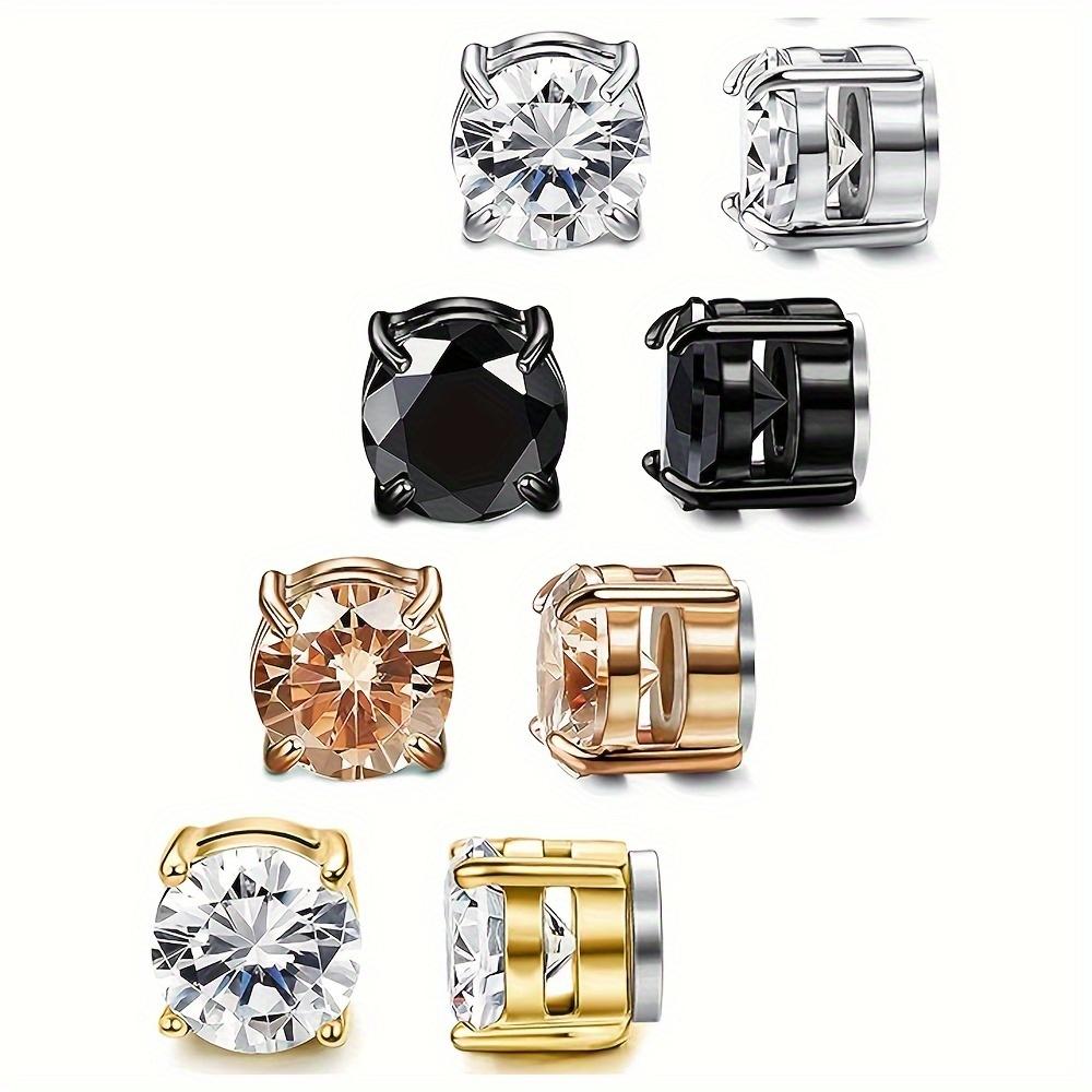 Classy Gold Plated Stainless Steel Magnetic Stud Earrings for Men with Sparkling Cubic Zirconia - Hypoallergenic and Trendy
Classy Gold Plated Stainless Steel Magnetic Stud Earrings for Men with Sparkling Cubic Zirconia - Hypoallergenic and Trendy