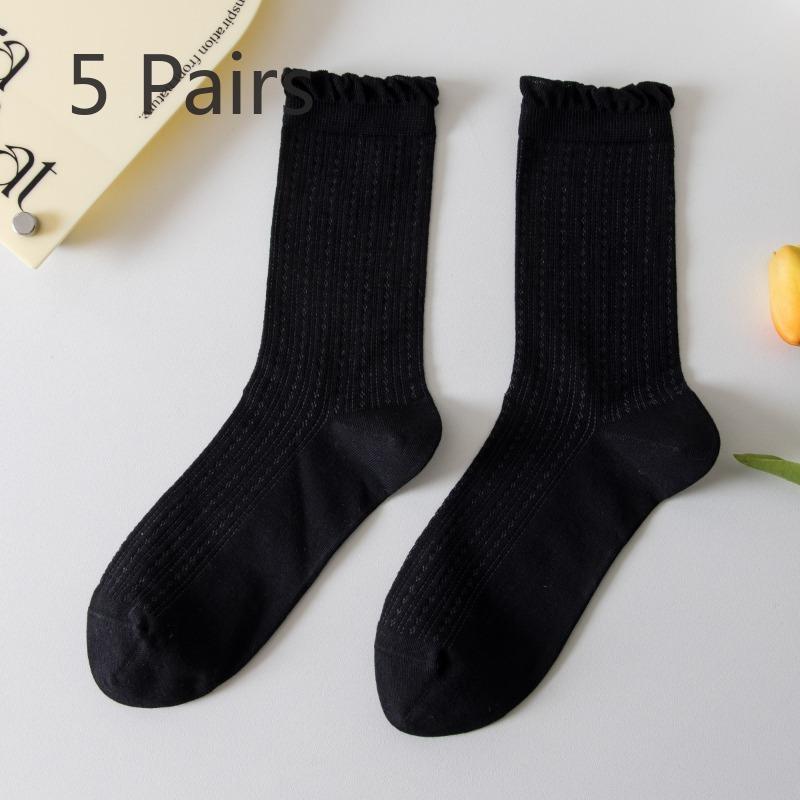 5 пар новых женских весенне-летних сетчатых носков с ушной раковиной из чистого хлопка без косточек 5 Pairs чёрный
5 пар новых женских весенне-летних сетчатых носков с ушной раковиной из чистого хлопка без косточек 5 Pairs чёрный