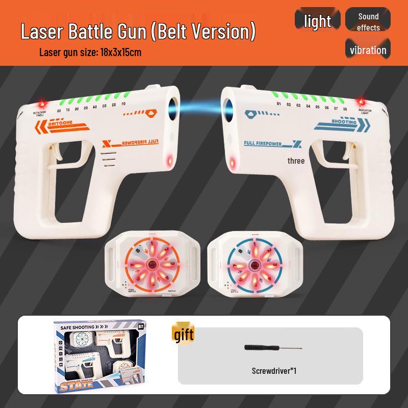 Electric Laser Toy Gun for Kids: Parent-Child Interactive Infrared CS Game Requires AA Batteries (Includes Screwdriver)
Electric Laser Toy Gun for Kids: Parent-Child Interactive Infrared CS Game Requires AA Batteries (Includes Screwdriver)