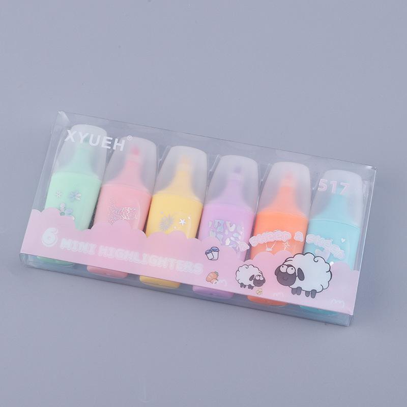 Little Sheep Mini Pattern Flat Highlighter Fluorescent Pen
Little Sheep Mini Pattern Flat Highlighter Fluorescent Pen