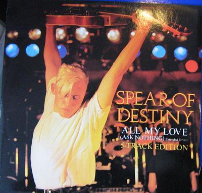 12inch Record SPEAR OF DESTINY - All My Love (Ask Nothing) QTA6333 Epic 1985 UK Rock Used
12inch Record SPEAR OF DESTINY - All My Love (Ask Nothing) QTA6333 Epic 1985 UK Rock Used