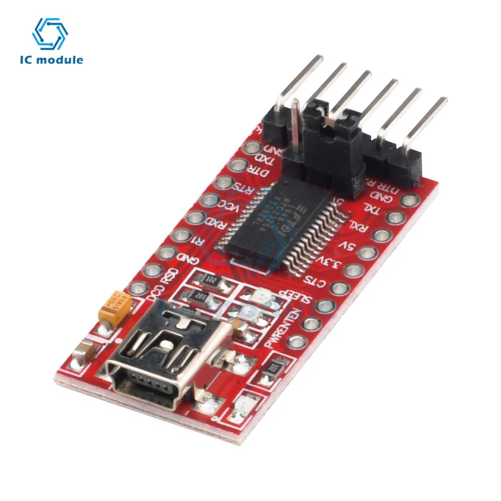 FT232RL FTDI Type-C to TTL Serial Converter Adapter Module 3.3V 5.5V FT232R Breakout Mini USB to TTL Adapter Board for Arduino
FT232RL FTDI Type-C to TTL Serial Converter Adapter Module 3.3V 5.5V FT232R Breakout Mini USB to TTL Adapter Board for Arduino