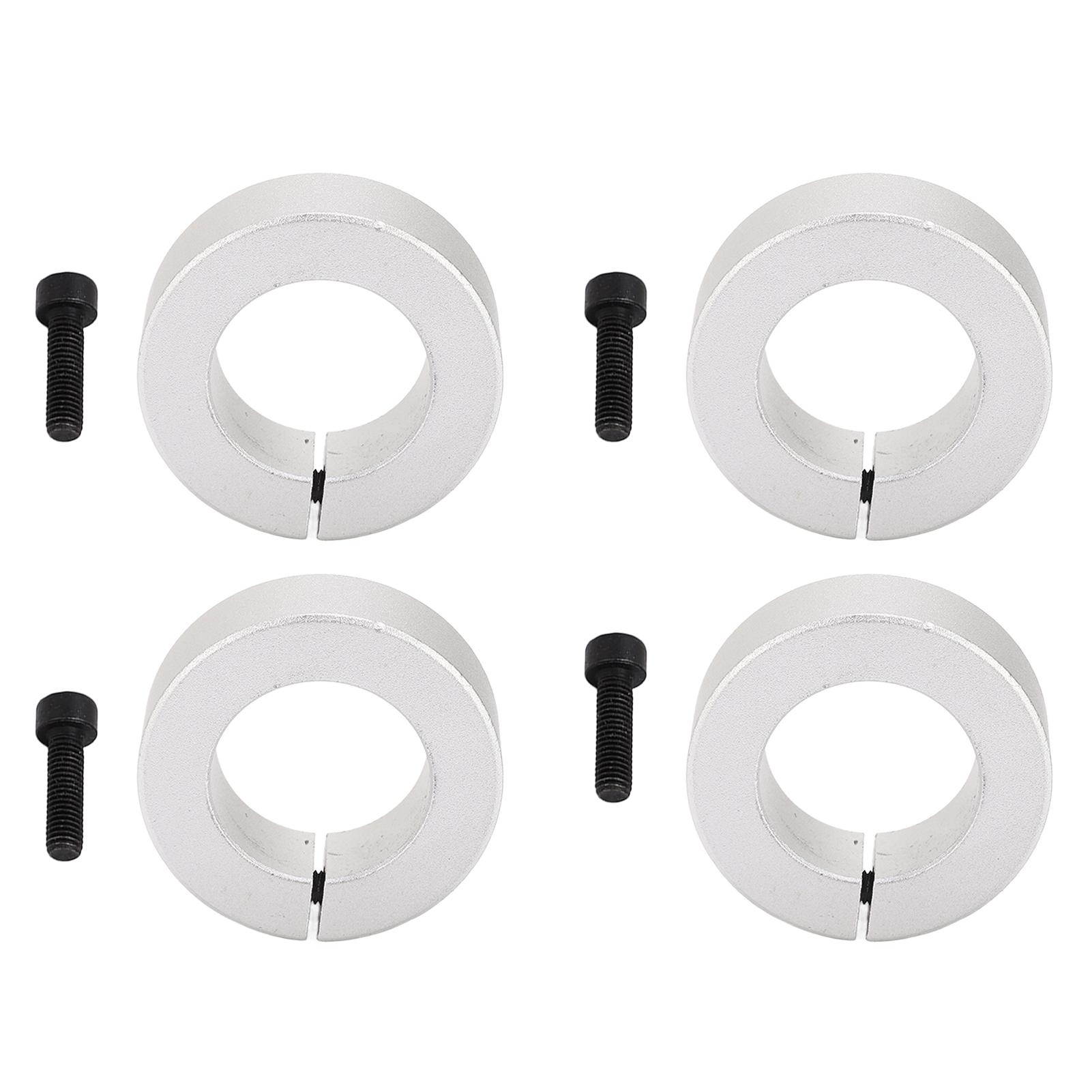 4Pcs Split Shaft Fixing Collar 1in Bore Diameter Aluminum Alloy Screw Clamping Shaft Collar Kit 25mm
4Pcs Split Shaft Fixing Collar 1in Bore Diameter Aluminum Alloy Screw Clamping Shaft Collar Kit 25mm