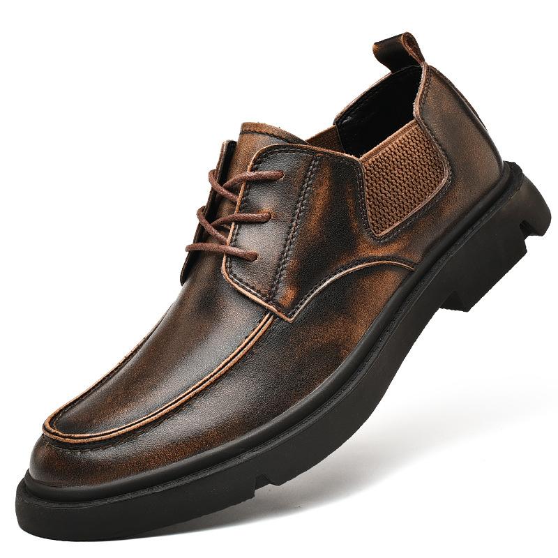 Foreign trade autumn and winter new men s shoes business dress men s casual leather shoes retro British trend shoes men 46 темно-коричневого кольору
Foreign trade autumn and winter new men s shoes business dress men s casual leather shoes retro British trend shoes men 46 темно-коричневого кольору