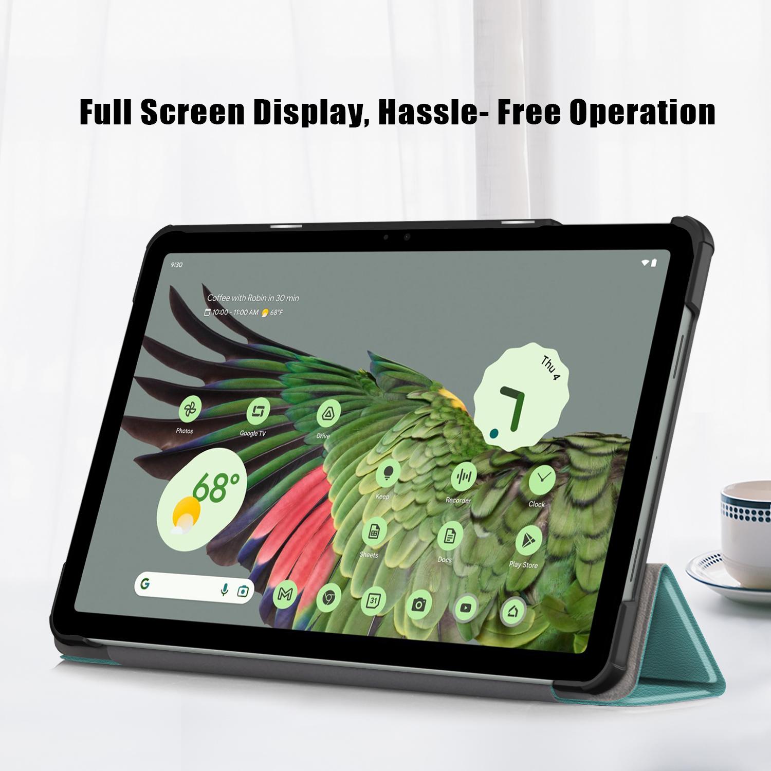 Pure Color Protective Case for Google Pixel Tablet PU Leather Anti-drop Tablet Cover with Case Tri-fold Stand Blackish Green
Pure Color Protective Case for Google Pixel Tablet PU Leather Anti-drop Tablet Cover with Case Tri-fold Stand Blackish Green