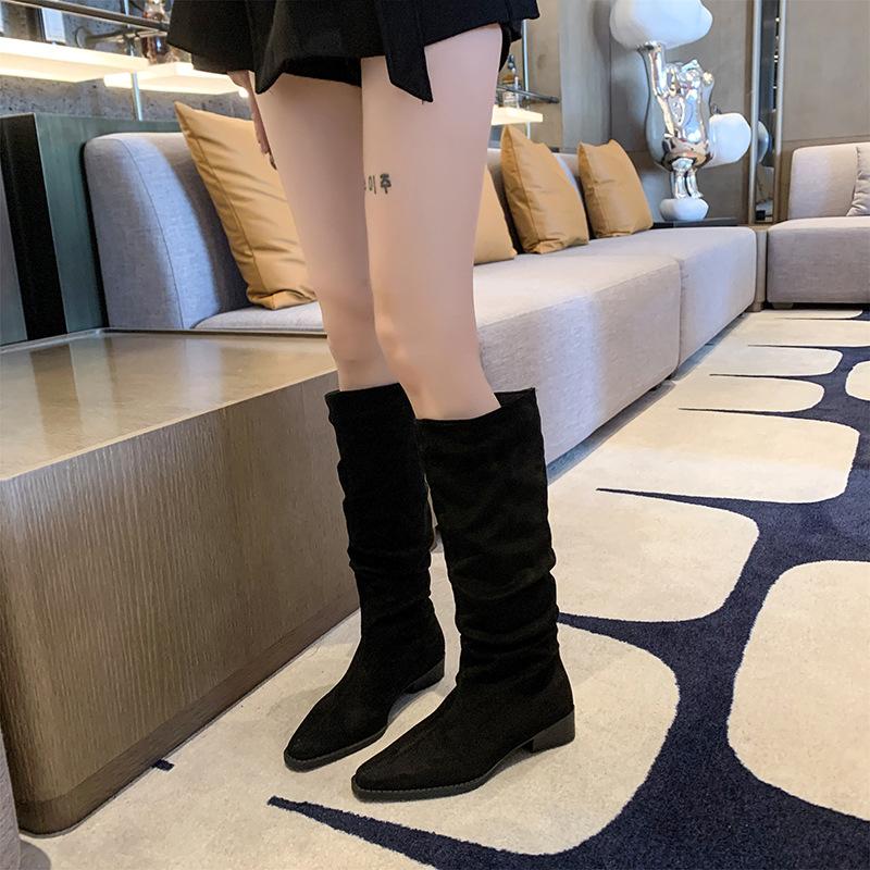 2025 осень и зима новые толстый каблук низкий каблук но до колена ботфорты женские корейская версия острый носок тонкие рыцарские женские сапоги тренд 40
2025 осень и зима новые толстый каблук низкий каблук но до колена ботфорты женские корейская версия острый носок тонкие рыцарские женские сапоги тренд 40