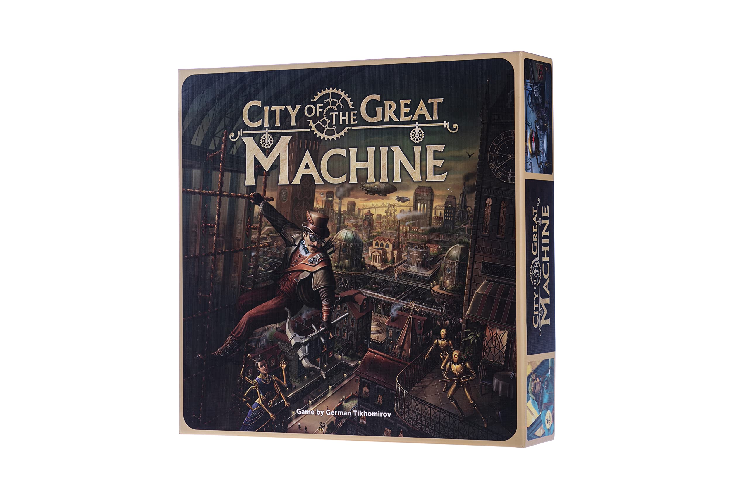 City of the Great Machine Board Game Players Ages Steampunk Hidden Moves Solo Average Playtime Minutes 1-4 14+ One-to-Many Co-op & 45-90
City of the Great Machine Board Game Players Ages Steampunk Hidden Moves Solo Average Playtime Minutes 1-4 14+ One-to-Many Co-op & 45-90