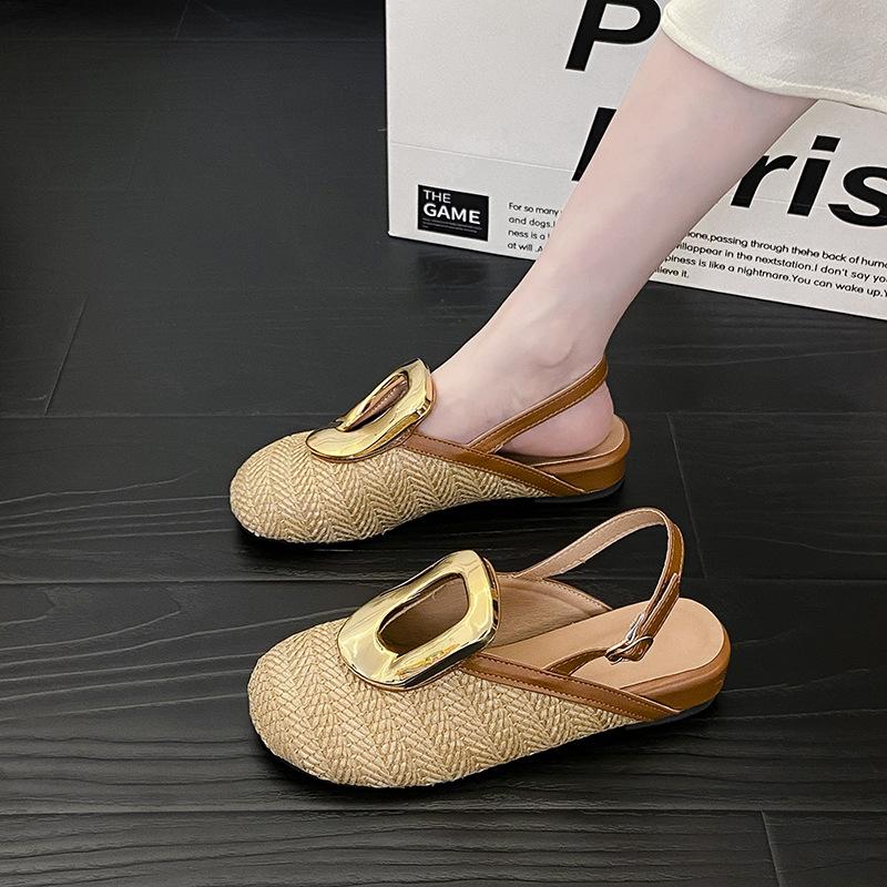 Niche personality design sense straw woven holiday wind bag head shoes women s rear tripple belt hollow slope heel half drag sandals 40 коричневий
Niche personality design sense straw woven holiday wind bag head shoes women s rear tripple belt hollow slope heel half drag sandals 40 коричневий