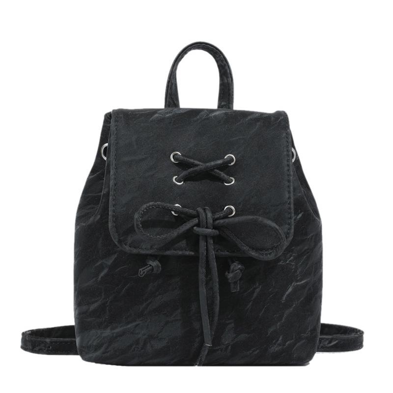 Bow Backpack Women s New Fashion Versatile Travel Bag чёрный
Bow Backpack Women s New Fashion Versatile Travel Bag чёрный