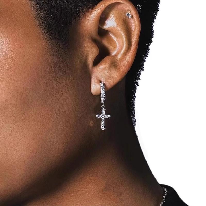 Rongxin Cross-shaped Earrings, Set with Round Diamonds, Couple Earrings for Hip-Hop Style, Men s and Women s Accessories срібний
Rongxin Cross-shaped Earrings, Set with Round Diamonds, Couple Earrings for Hip-Hop Style, Men s and Women s Accessories срібний