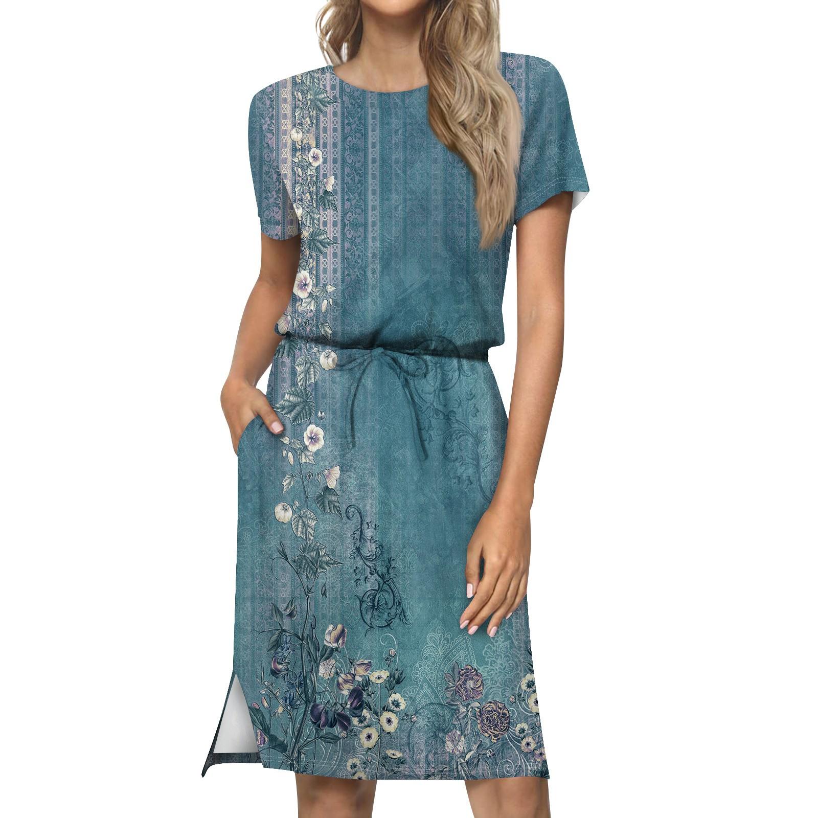 Женское модное свободное повседневное платье с короткими рукавами и карманами с принтом XXL
Женское модное свободное повседневное платье с короткими рукавами и карманами с принтом XXL