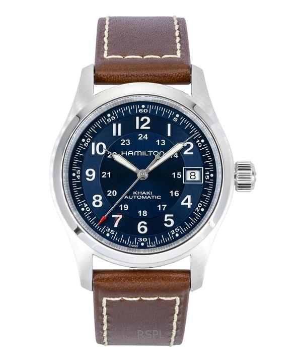 Hamilton Khaki Field Шкіряний ремінець Синій циферблат Автоматичний H70455540 100M Чоловічий годинник синій
Hamilton Khaki Field Шкіряний ремінець Синій циферблат Автоматичний H70455540 100M Чоловічий годинник синій