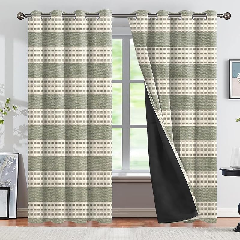 CSFOTO Modern Abstract Blackout Curtains 2 Panels Green Minimalist Stripe Pattern Home Decoration Curtains Bedroom Living Room Thermal Insulated 42 W x 63 L(Pack of 2)
CSFOTO Modern Abstract Blackout Curtains 2 Panels Green Minimalist Stripe Pattern Home Decoration Curtains Bedroom Living Room Thermal Insulated 42 W x 63 L(Pack of 2)