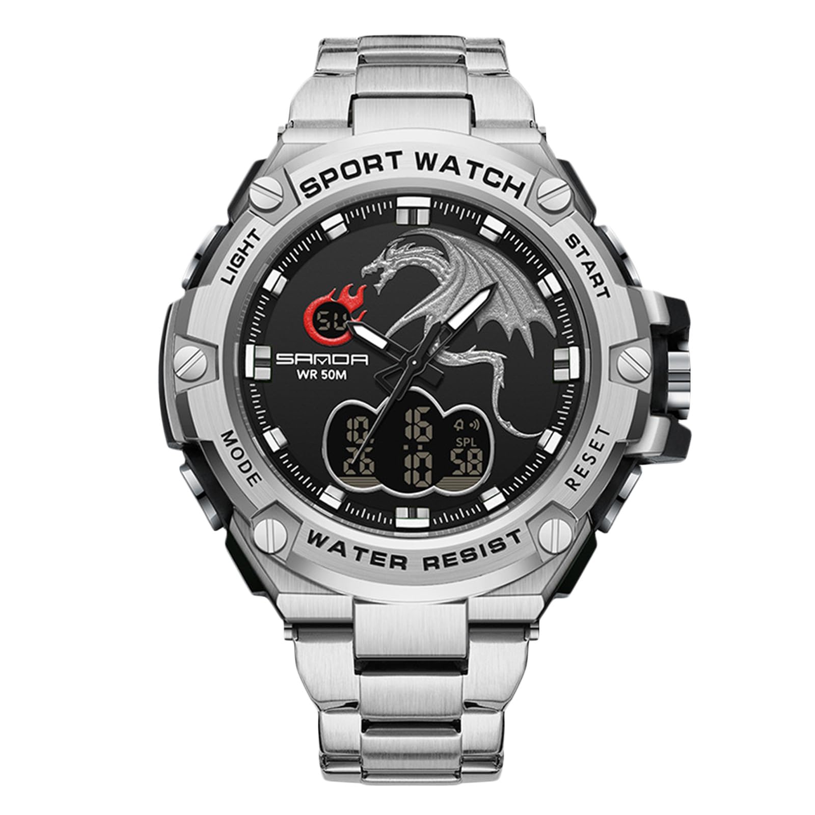 RORIOS Date Quartz Christmas Black Silver Мужские часы, Дисплей, Часы, Светящиеся, Легкие, Многофункциональные, Водонепроницаемые, Тренировки, Работа,
RORIOS Date Quartz Christmas Black Silver Мужские часы, Дисплей, Часы, Светящиеся, Легкие, Многофункциональные, Водонепроницаемые, Тренировки, Работа,