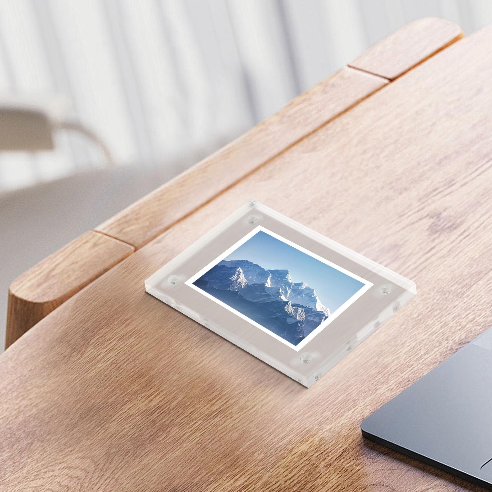 Transparent Acrylic Photo Frame Magnetic Poster Display Stand Household Photo Display Frame Desktop Ornament 5.5x8.2cm
Transparent Acrylic Photo Frame Magnetic Poster Display Stand Household Photo Display Frame Desktop Ornament 5.5x8.2cm