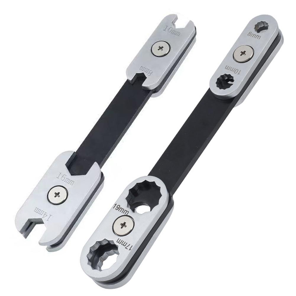 2pcs 360° Rotation Wrench For Home Auto Repairs Metric Plum Blossom Ring Open-End Wrench Portable Multi-Size Hand Tool
2pcs 360° Rotation Wrench For Home Auto Repairs Metric Plum Blossom Ring Open-End Wrench Portable Multi-Size Hand Tool