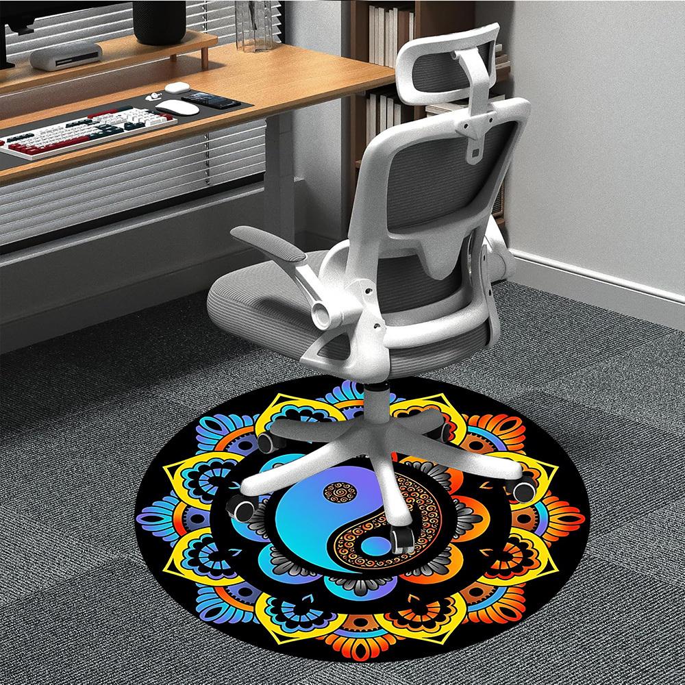 1pc Yin Yang Symbol Chair Carpet for Office, Non-slip, Soft and Durable Leisure Rug, Perfect for Office, Living Room yy251103098 80cm by 80cm
1pc Yin Yang Symbol Chair Carpet for Office, Non-slip, Soft and Durable Leisure Rug, Perfect for Office, Living Room yy251103098 80cm by 80cm