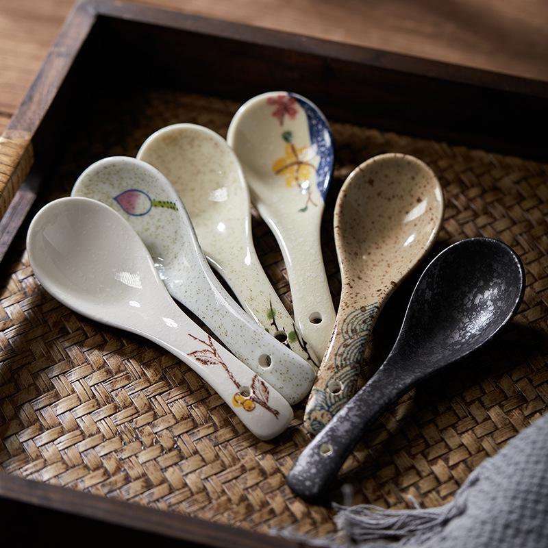 Japanese-Style Ceramic Spoons: Lotus & Willow Designs for Soup, Tea, Rice - Ideal for Home, Hotel, or Restaurant Use Japanese Willow Spoon
Japanese-Style Ceramic Spoons: Lotus & Willow Designs for Soup, Tea, Rice - Ideal for Home, Hotel, or Restaurant Use Japanese Willow Spoon
