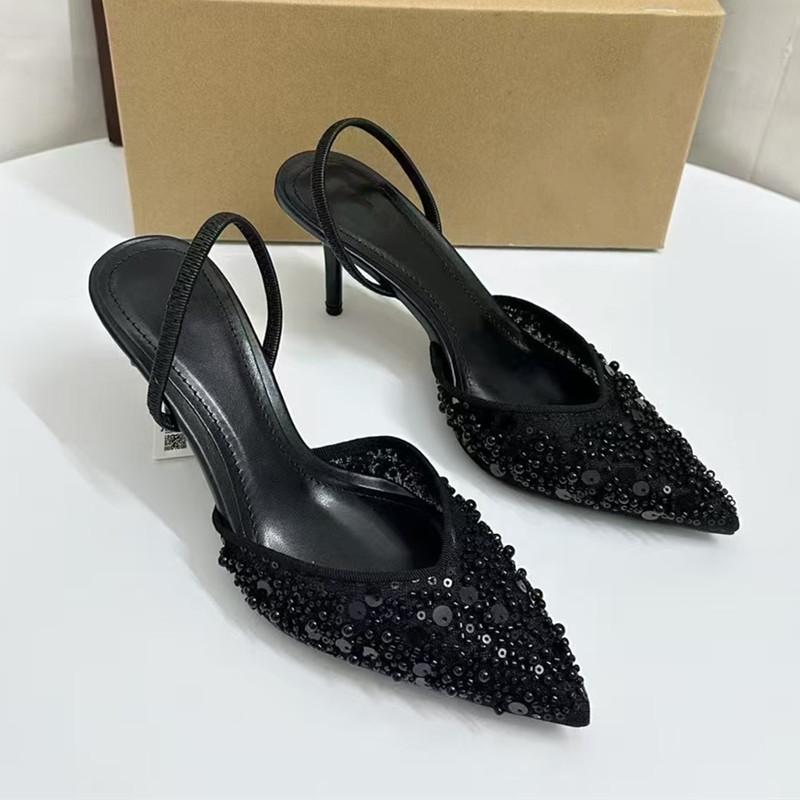 Fashion Bling Bling Fashion Pearls Sequined Air Mesh Women Pumps Sandals Elegant Thin High heels Female Slingbacks Party Modern Shoes 40 чёрный
Fashion Bling Bling Fashion Pearls Sequined Air Mesh Women Pumps Sandals Elegant Thin High heels Female Slingbacks Party Modern Shoes 40 чёрный