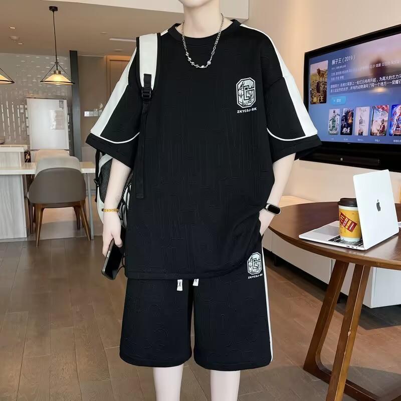 Men s Waffle Summer Suit Casual 4XL 5XL T-shirt + Shorts Suit Men s Tracksuit Solid Color Tracksuit Loose Suit S
Men s Waffle Summer Suit Casual 4XL 5XL T-shirt + Shorts Suit Men s Tracksuit Solid Color Tracksuit Loose Suit S
