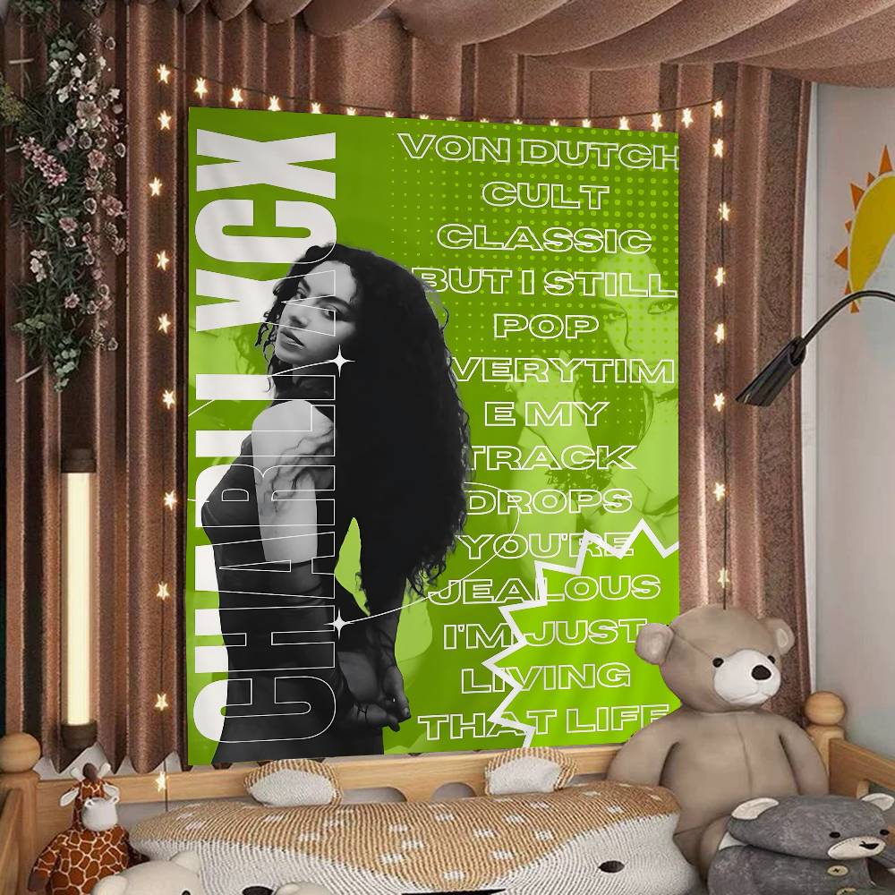 Singer CCHARLI XCX Cartoon Tapestry For Living Room Home Dorm Decor INS Home Decor 74x94cm(29x37in)
Singer CCHARLI XCX Cartoon Tapestry For Living Room Home Dorm Decor INS Home Decor 74x94cm(29x37in)