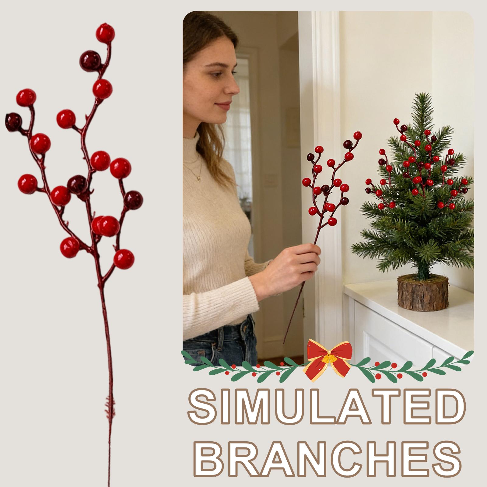 Decorated With Sparkling Flower Accessories Christmas Wreaths Tree Decorations 10PC One Size червоний
Decorated With Sparkling Flower Accessories Christmas Wreaths Tree Decorations 10PC One Size червоний