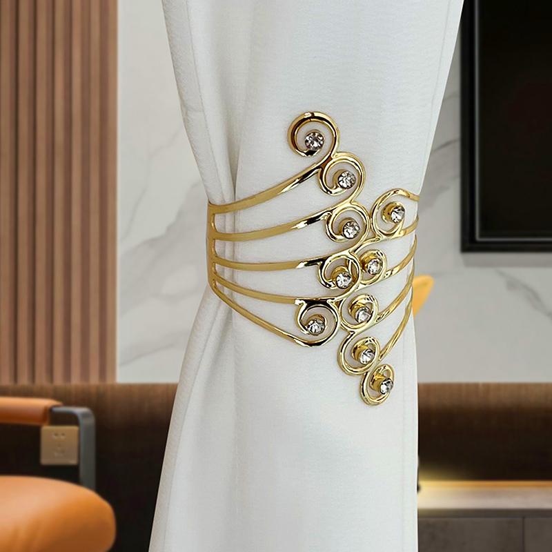 1/2PCS Home Decoration Artistic Curtain Fixing Clips Shining Curtain Ties Elegant Curtain Buckles Adjustable Gold/Silver 1PC срібний
1/2PCS Home Decoration Artistic Curtain Fixing Clips Shining Curtain Ties Elegant Curtain Buckles Adjustable Gold/Silver 1PC срібний