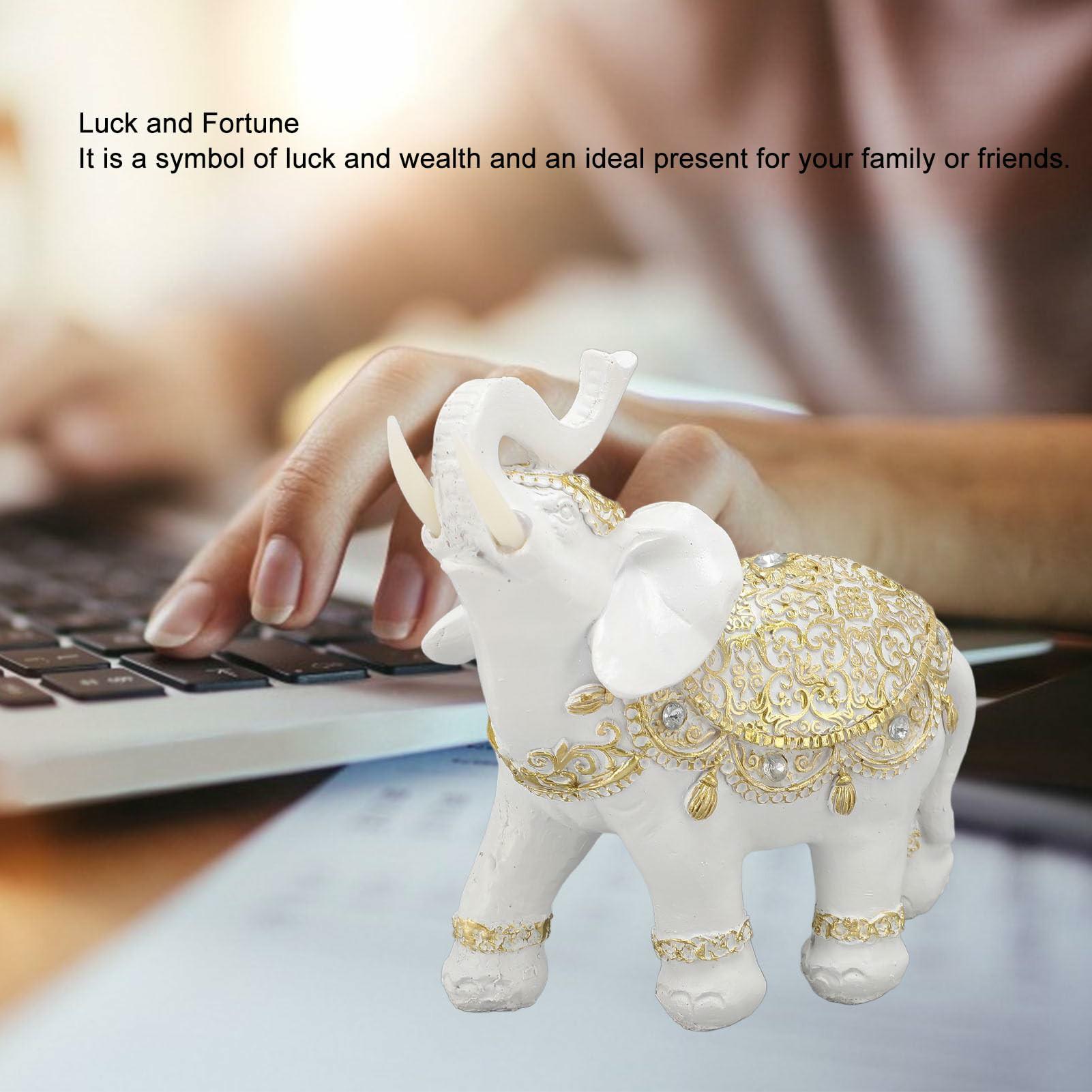Fortune Lucky Elephant Statue Resin Craft Home Porch Office Desktop Feng Shui Ornament,Size S Green
Fortune Lucky Elephant Statue Resin Craft Home Porch Office Desktop Feng Shui Ornament,Size S Green