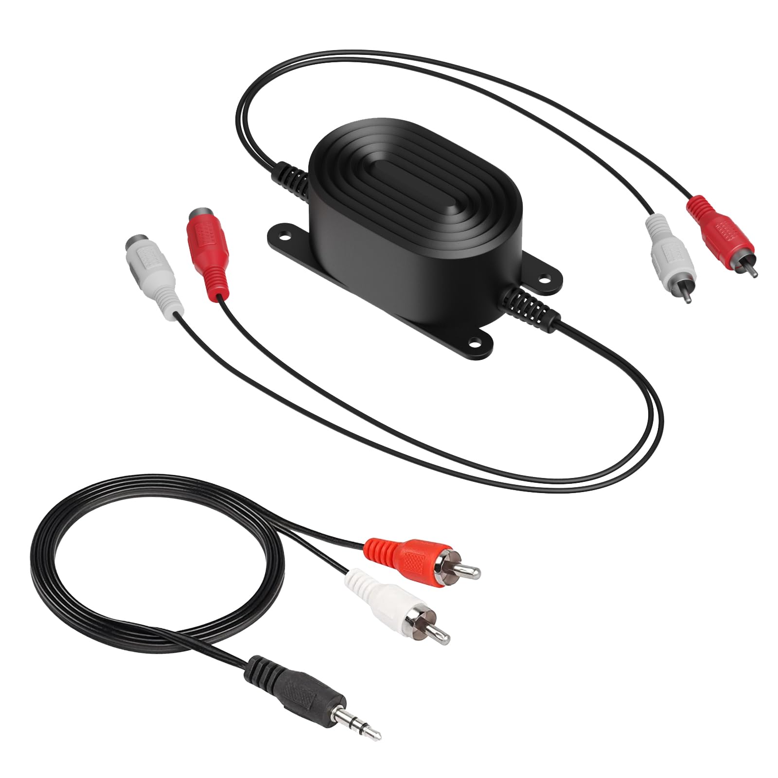 SmofRCA Ground Loop Isolator Designed for Audio Signal Noise Canceling Portable and Lightweight Amplifier Noise Filter with 3.5mm Audio Adapter C
SmofRCA Ground Loop Isolator Designed for Audio Signal Noise Canceling Portable and Lightweight Amplifier Noise Filter with 3.5mm Audio Adapter C