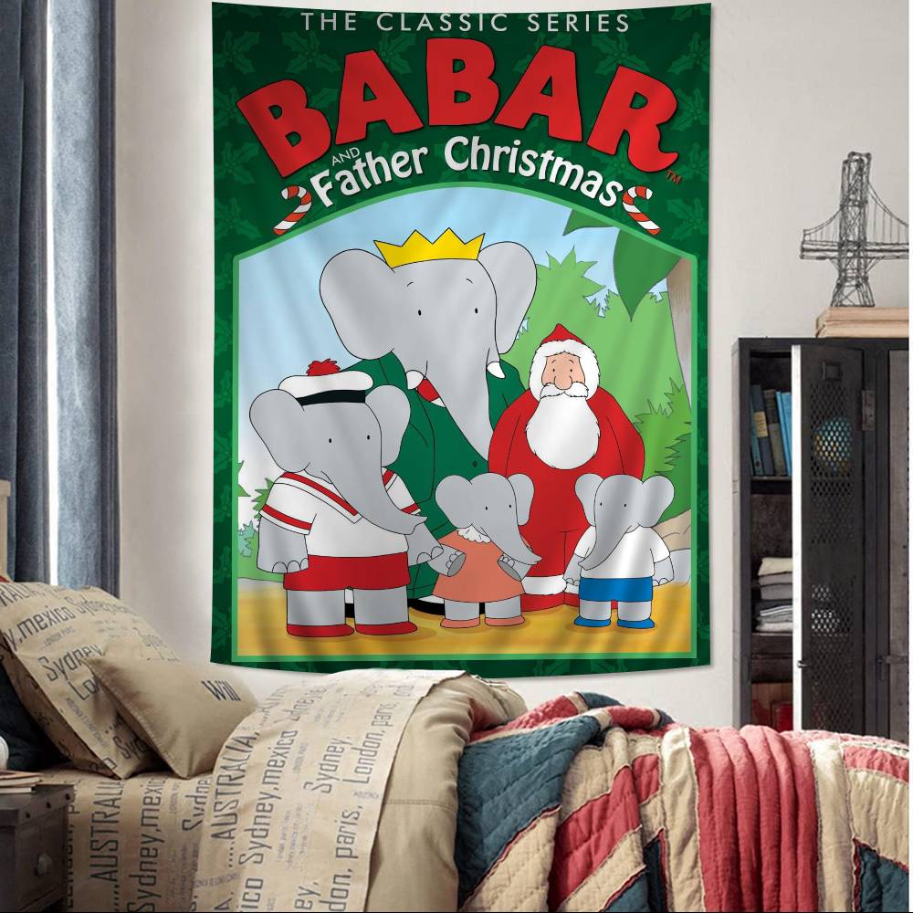 Cartoon Babar The Elephant Printed Large Wall Tapestry Hanging Tarot Hippie Wall Rugs Dorm Home Decor 74x94cm(29x37in)
Cartoon Babar The Elephant Printed Large Wall Tapestry Hanging Tarot Hippie Wall Rugs Dorm Home Decor 74x94cm(29x37in)