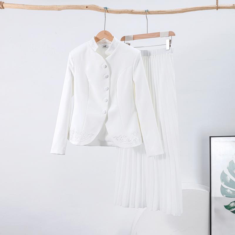 Элегантный белый плиссированная юбка женский комплект городской длинный рукав отложной воротник одна пуговица уличный женский пальто 2025 весна леди комплекты M белый
Элегантный белый плиссированная юбка женский комплект городской длинный рукав отложной воротник одна пуговица уличный женский пальто 2025 весна леди комплекты M белый