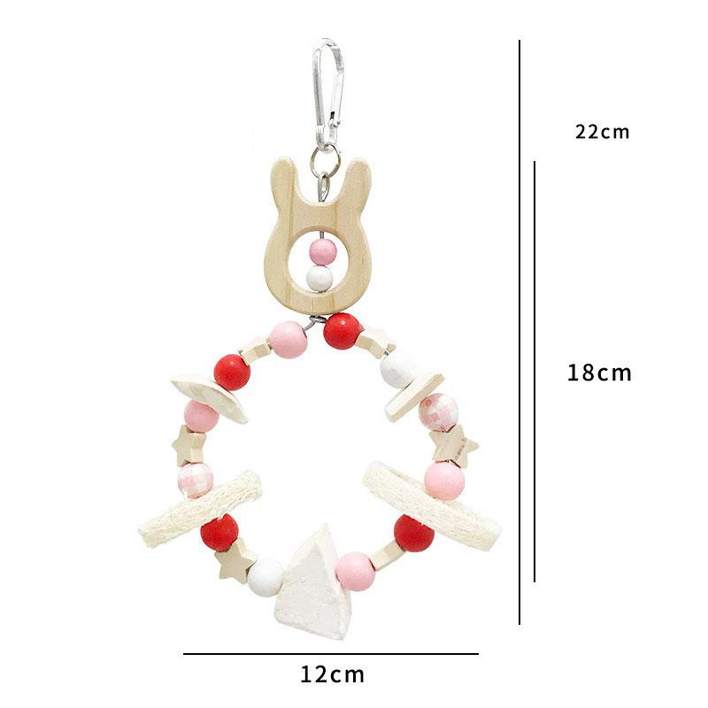 1PC Parrot Chewing Toy Hanging Foraging Swing for Budgies Colorful Ring-shaped Cage Decoration for Fun
1PC Parrot Chewing Toy Hanging Foraging Swing for Budgies Colorful Ring-shaped Cage Decoration for Fun