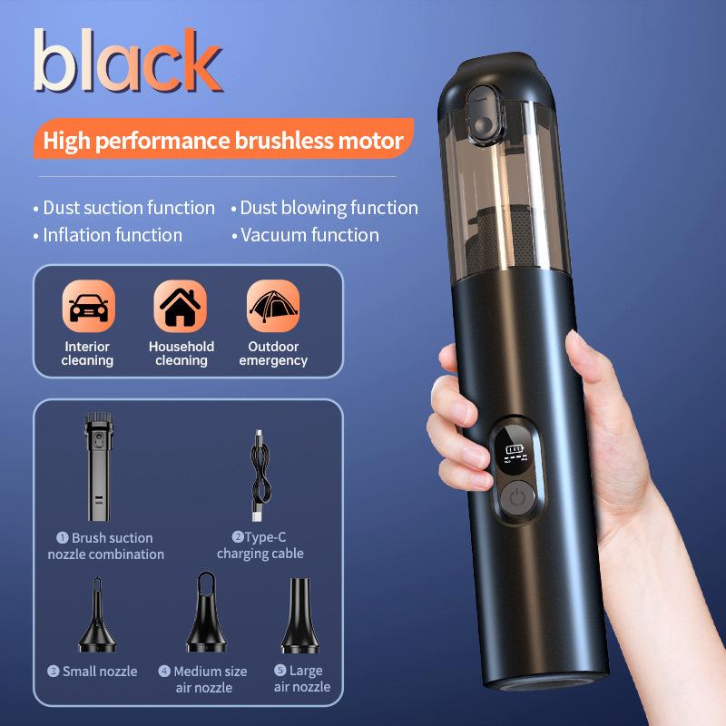 Portable wireless vacuum cleaner blowing and suction integrated 4 in 1 brushless handheld vacuum cleaner for home and car use
Portable wireless vacuum cleaner blowing and suction integrated 4 in 1 brushless handheld vacuum cleaner for home and car use