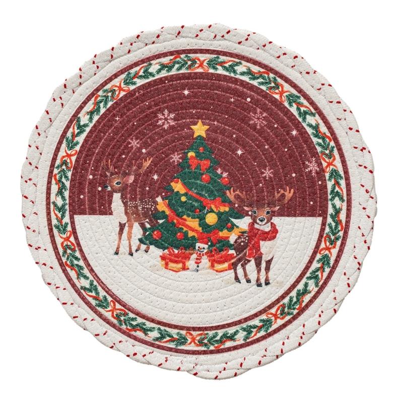 Christmas Snowflake Embroidered Round Table Placemat Heatproof Waterproofs Washable Decorative Dining Accessory
Christmas Snowflake Embroidered Round Table Placemat Heatproof Waterproofs Washable Decorative Dining Accessory