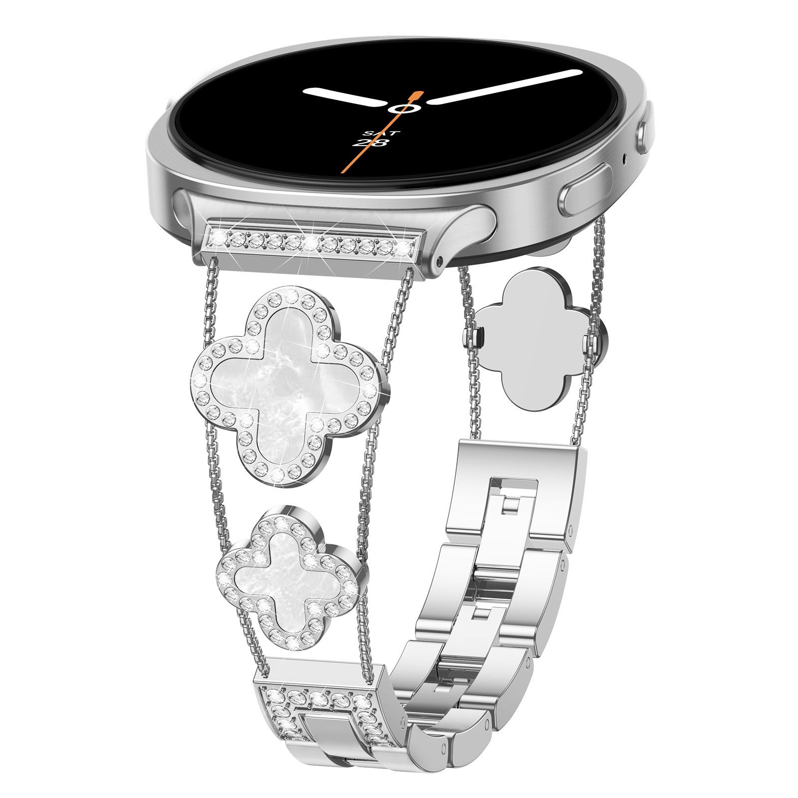 Stylish Strap with Four-Leaf Clover and Diamond Design for Samsung Galaxy Watch 8/Classic Samsung Watch 8/Galaxy Watch 8 Classic серебро белый
Stylish Strap with Four-Leaf Clover and Diamond Design for Samsung Galaxy Watch 8/Classic Samsung Watch 8/Galaxy Watch 8 Classic серебро белый