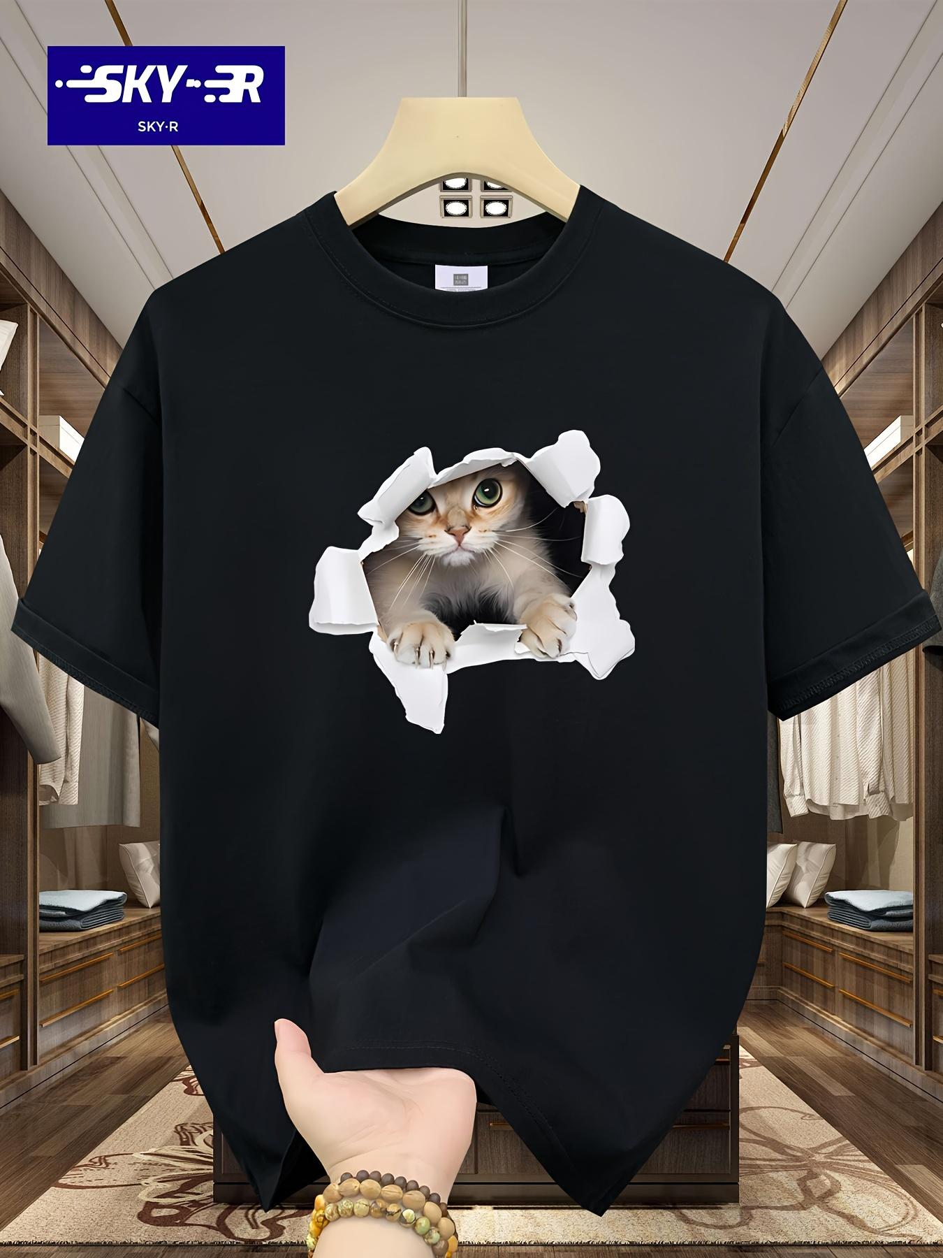 Men s Summer 100% Cotton 3D Cat Graphic Printed Fashion Sports and Leisure Loose Round Neck Short Sleeve T-shirt Top 5XL різнокольоровий
Men s Summer 100% Cotton 3D Cat Graphic Printed Fashion Sports and Leisure Loose Round Neck Short Sleeve T-shirt Top 5XL різнокольоровий