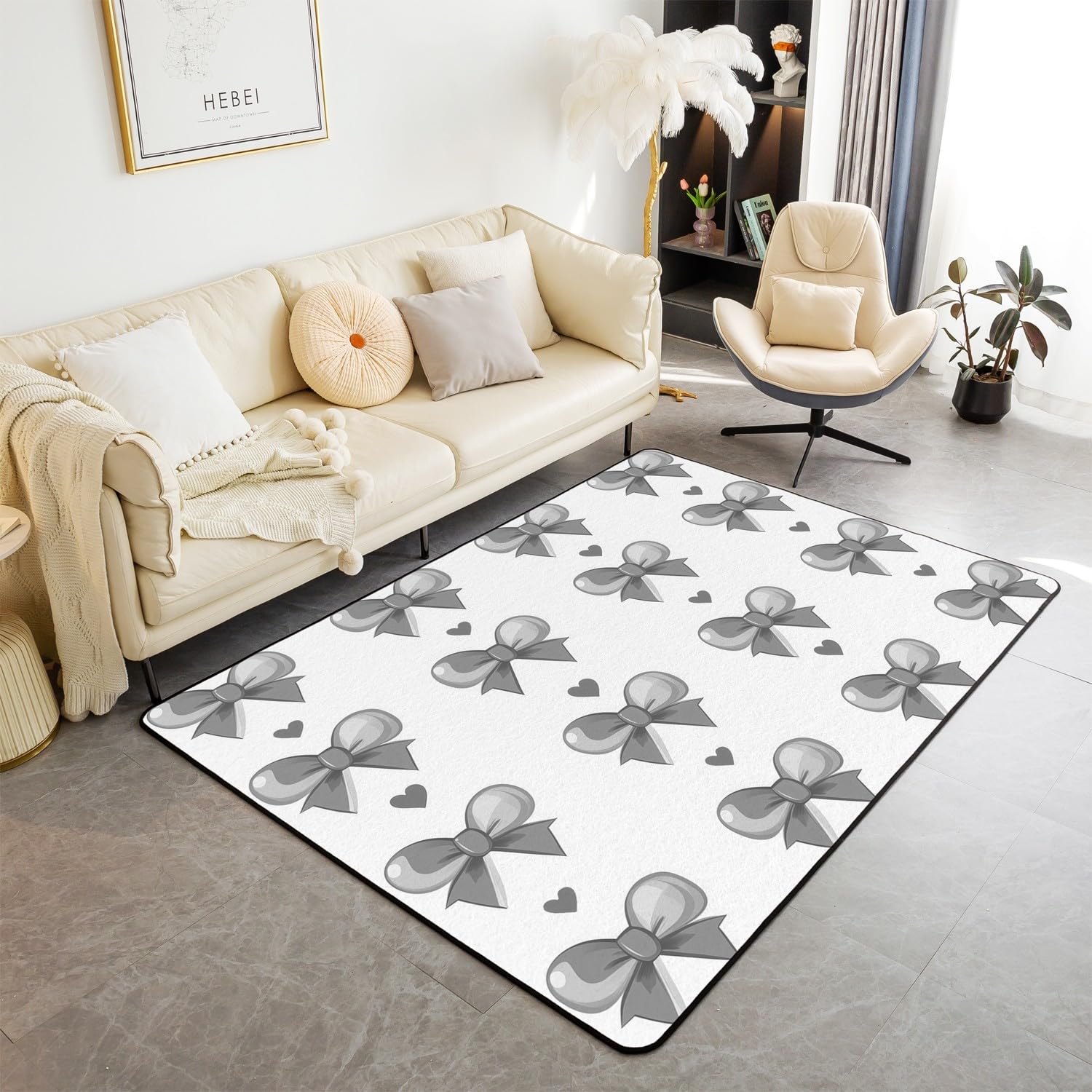 Erosebridal Bowknot Living Room Rugs for Girls, Girly Bow Knot Decorative Carpet Stripes Diamond Area Rug 6 6 x 4 11 for Kids Women, Kawai 160cm x 200cm
Erosebridal Bowknot Living Room Rugs for Girls, Girly Bow Knot Decorative Carpet Stripes Diamond Area Rug 6 6 x 4 11 for Kids Women, Kawai 160cm x 200cm