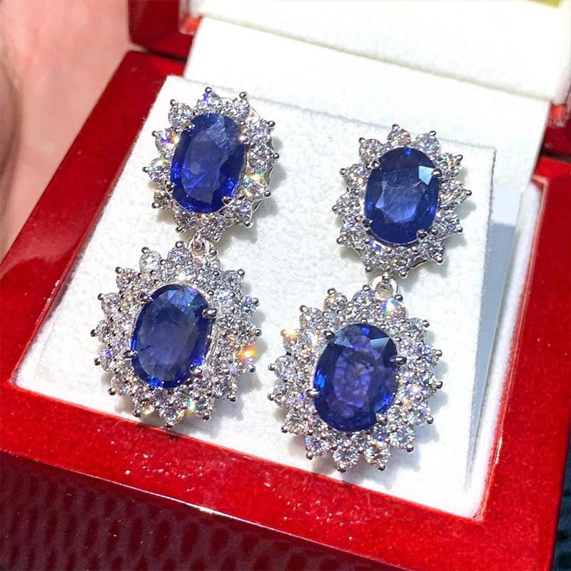 Huitan Noble Blue CZ Dangle Earrings for Women Engagement Wedding Party Elegant Female Accessories Trendy Zircon High Quality
Huitan Noble Blue CZ Dangle Earrings for Women Engagement Wedding Party Elegant Female Accessories Trendy Zircon High Quality