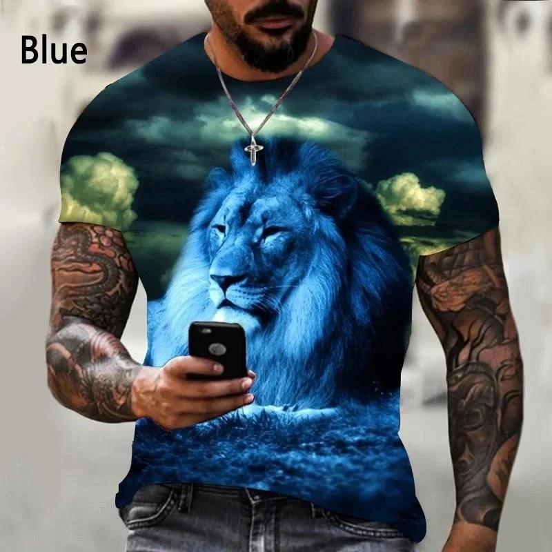 New Fashion Lion Pattern Printed Men s T-shirt Street Fashion Harajuku Round Neck Short Sleeve Large Comfortable Top 6XL
New Fashion Lion Pattern Printed Men s T-shirt Street Fashion Harajuku Round Neck Short Sleeve Large Comfortable Top 6XL