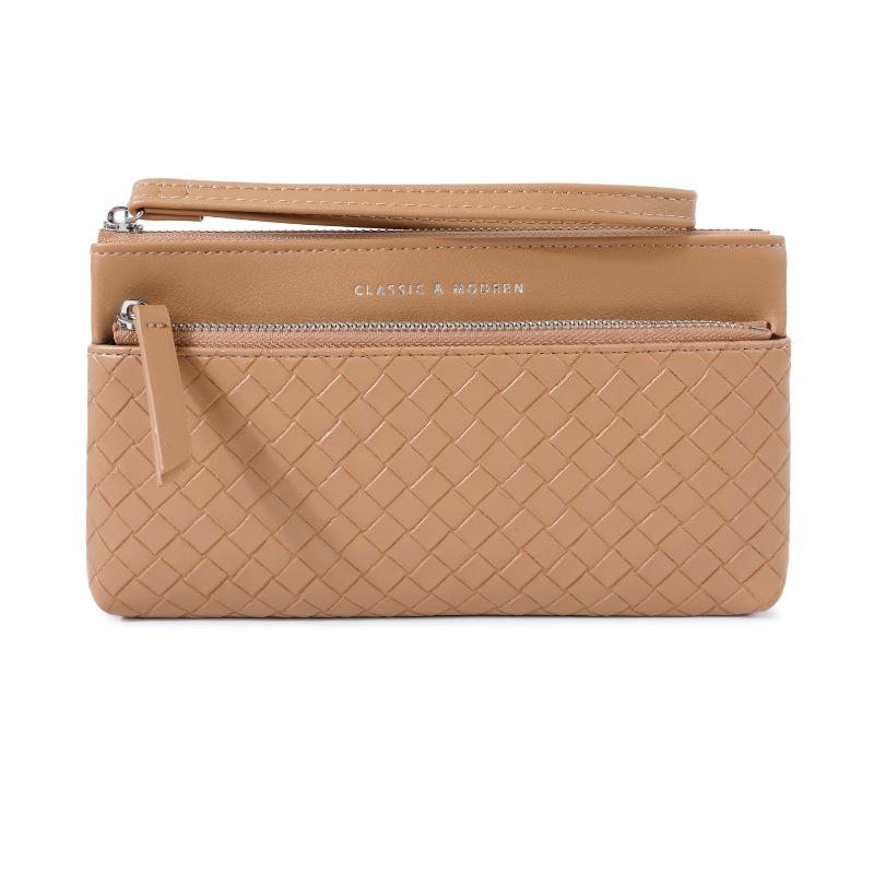 Женский кошелек-клатч с плетеным узором 19,5*11 см абрикосовый
Женский кошелек-клатч с плетеным узором 19,5*11 см абрикосовый