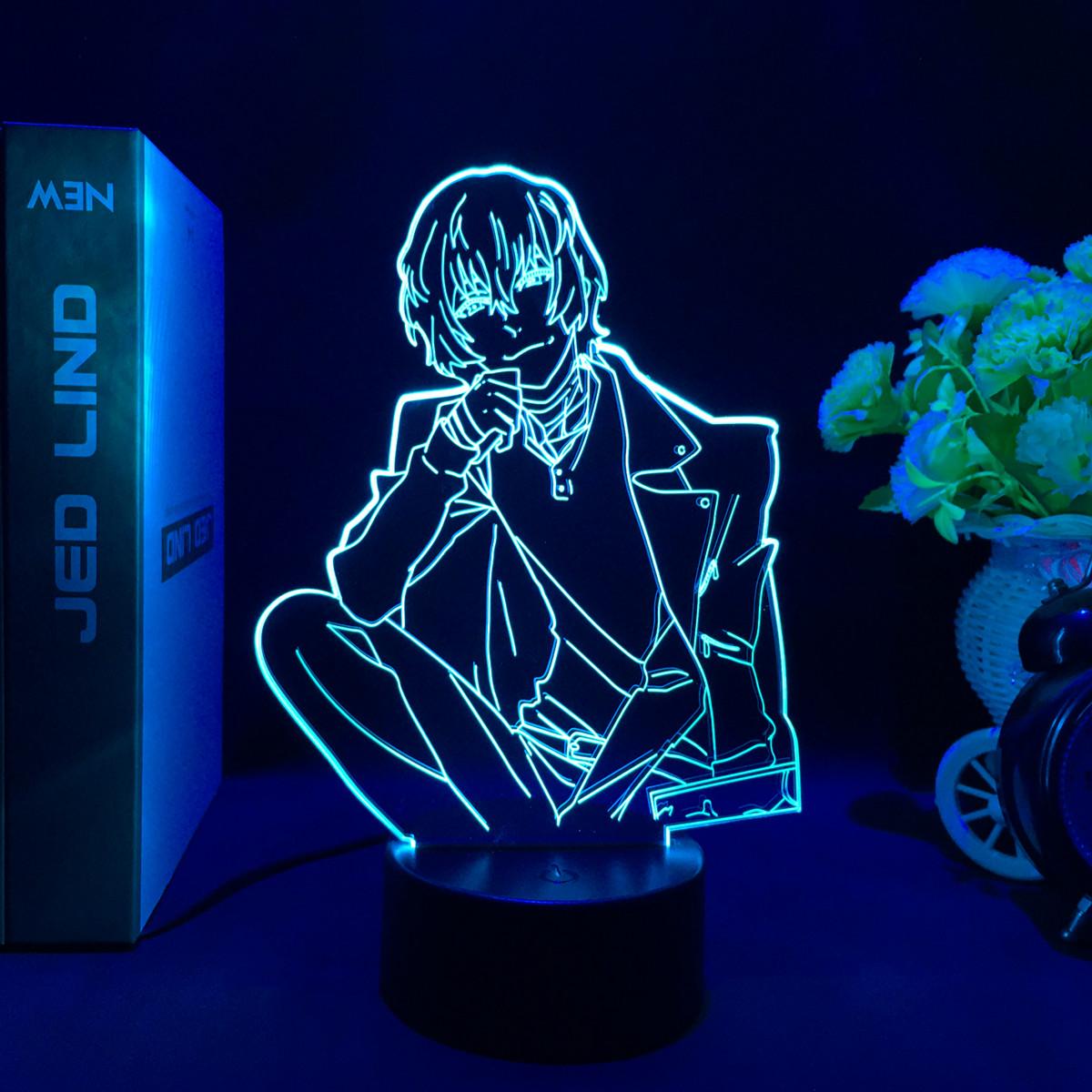 Популярный аниме Bungou Stray Dogs акриловый 3D ночник Dazai Osamu Nakahara Chuya светодиодная неоновая лампа для детей Hoom Декор в спальню
Популярный аниме Bungou Stray Dogs акриловый 3D ночник Dazai Osamu Nakahara Chuya светодиодная неоновая лампа для детей Hoom Декор в спальню