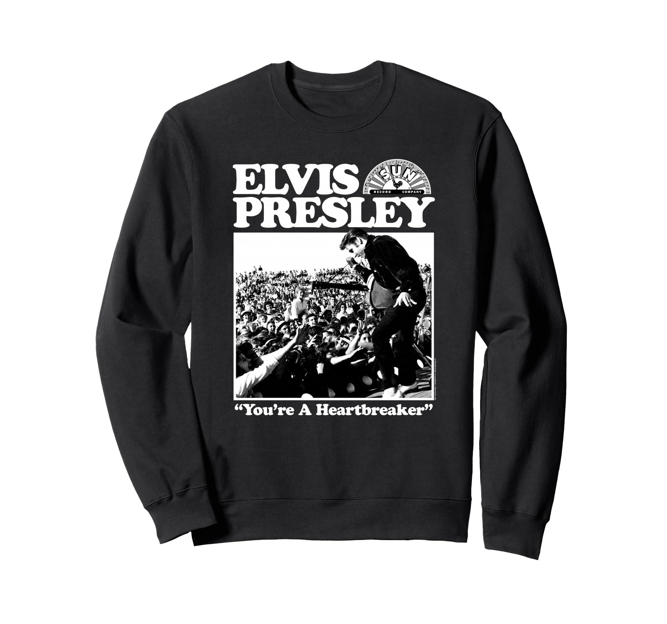 Sun Records X Elvis Presley You re A Heartbreaker Sweatshirt
Sun Records X Elvis Presley You re A Heartbreaker Sweatshirt