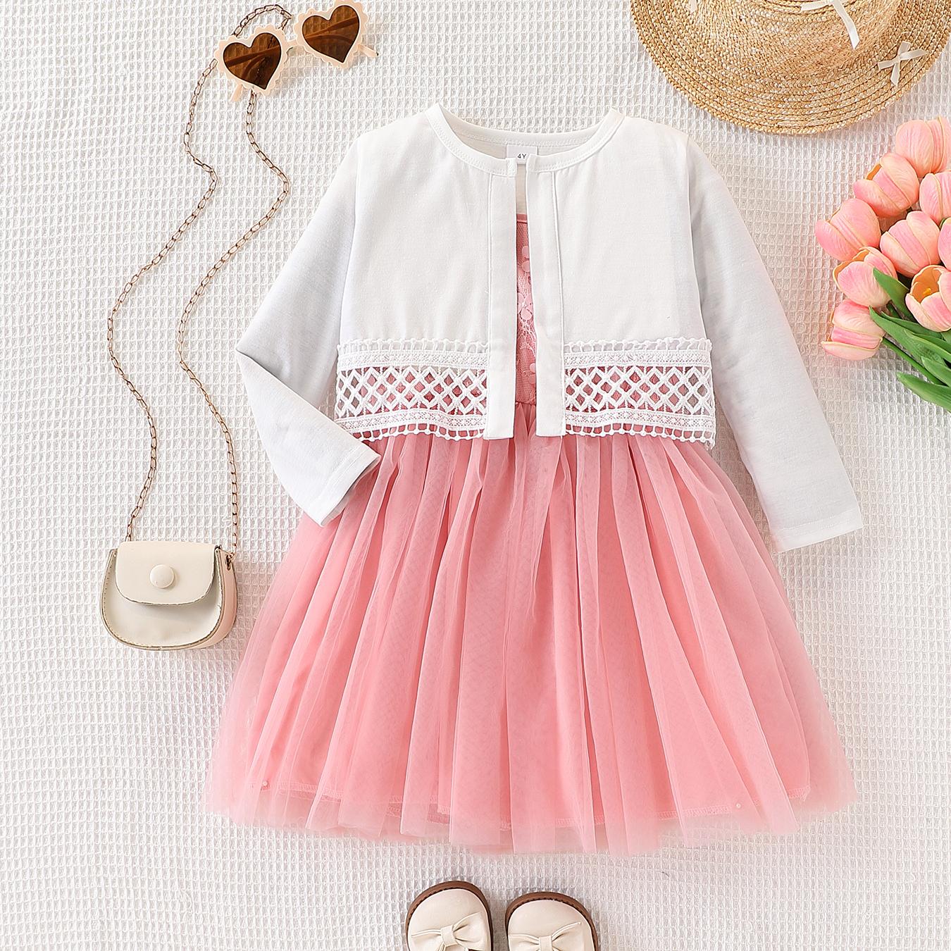 Girls Clothing Set 4-7Y Kids Pink Lace Tulle Cami Dress with White Crochet Cardigan 2 Piece Outfit Princess Costume 4Y розовый
Girls Clothing Set 4-7Y Kids Pink Lace Tulle Cami Dress with White Crochet Cardigan 2 Piece Outfit Princess Costume 4Y розовый