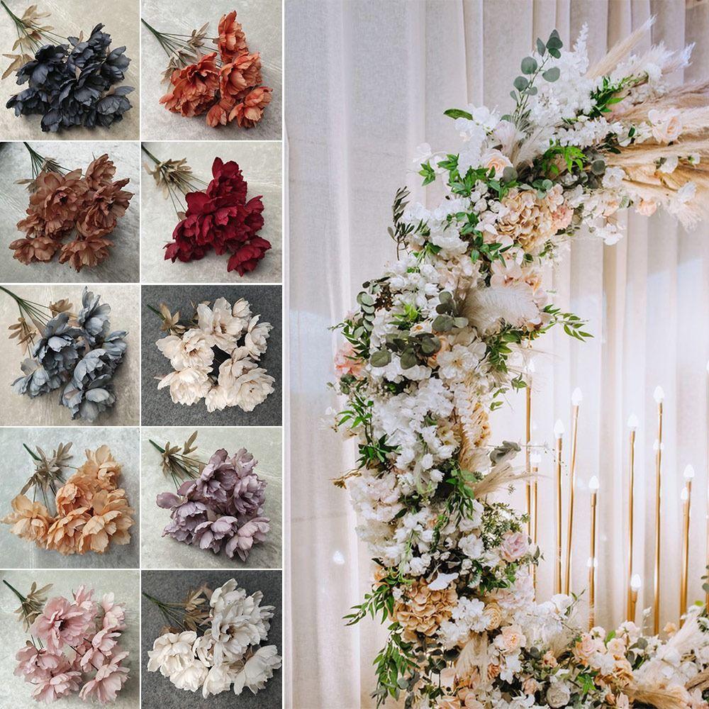 Silk Petals Artificial Flower Peony 9 Heads Simulation Floral Bouquet Vivid Lifelike Flowers Gift королівський синій колір
Silk Petals Artificial Flower Peony 9 Heads Simulation Floral Bouquet Vivid Lifelike Flowers Gift королівський синій колір