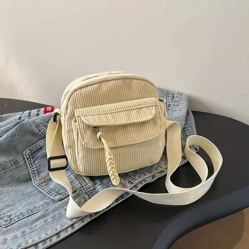Vintage Harajuku Corduroy Crossbody Bags, Casual Japanese Style Handbag Shoulder Bag with Zipper Closure,Chic Everyday Use Purse
Vintage Harajuku Corduroy Crossbody Bags, Casual Japanese Style Handbag Shoulder Bag with Zipper Closure,Chic Everyday Use Purse